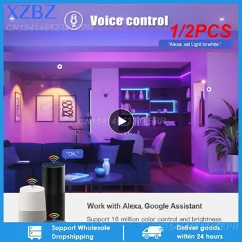 1 / 2 шт. Умные лампочки ZigBee E27 Светодиодная лампа Умная лампочка RGB 220 В 110 В Работает с приложением Tuya Smart Life Smartthings Alexa Hub