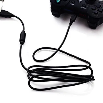 1,8 м USB 2.0 черный кабель зарядного устройства для беспроводного игрового контроллера PS3 5