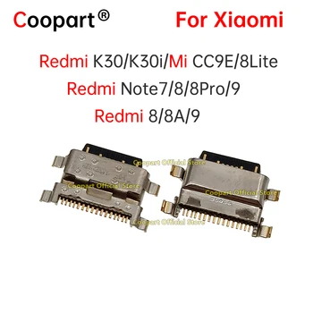 10 шт. Разъем для зарядного устройства для Xiaomi CC9E 8lite Redmi 8 8A 9 K30 K30i Redmi Note7/8/8Pro/9 USB-разъем для зарядки док-станции