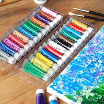 12 цветов металлик акриловая краска смола пигмент эпоксидная смола ювелирные изделия ручной работы DIY краситель пигментные принадлежности для рисования