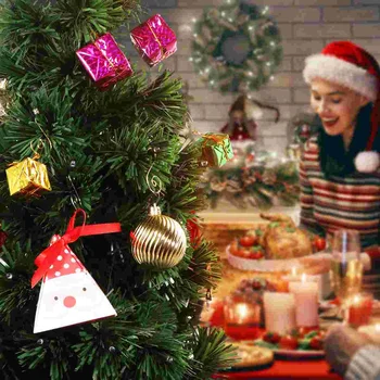 160 шт. Крючки для украшения рождественской елки Крючки для рождественских украшений с фигурными крючками для вечеринки с рождественской елкой (золотые, серебряные) 3