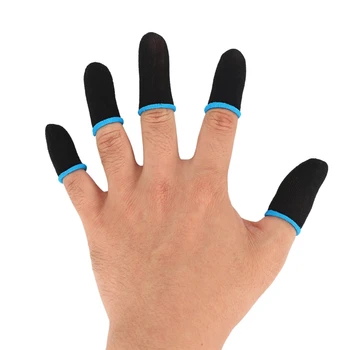 18-контактные рукава для пальцев из углеродного волокна для PUBG Mobile Games Press Screen Finger Sleeves(96 шт.) 1