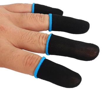 18-контактные рукава для пальцев из углеродного волокна для PUBG Mobile Games Press Screen Finger Sleeves(96 шт.) 2