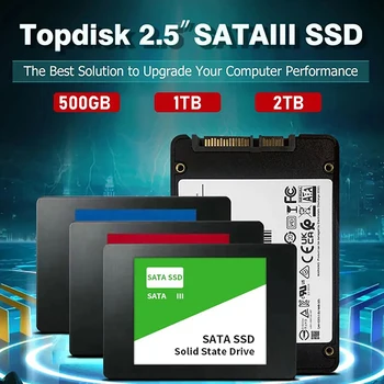 2 ТБ SSD SATAIII 2,5-дюймовый жесткий диск SSD 1 ТБ 500 ГБ Высокоскоростной внутренний твердотельный накопитель для ПК / ноутбука Mac