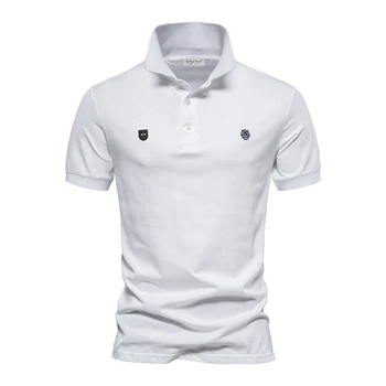 2023 Мужская высококачественная рубашка-поло классическая повседневная повседневная летняя дизайн-поло хлопок с вышивкой Франция Люкс Бренд