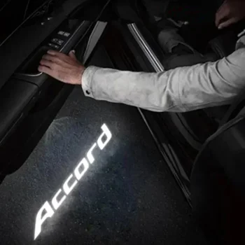 2PCS Светодиодный автомобильный дверной свет Приветственный лазерный проектор логотипа для Honda Accord 10th 7th 8th 9th 2003-2019 2020 2021 2022 Автоаксессуары
