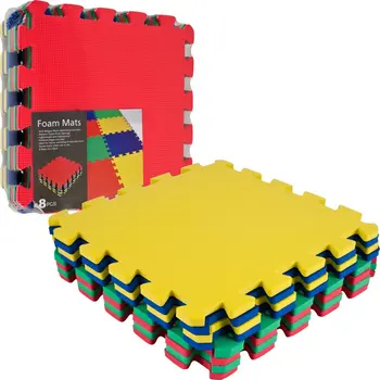 32 шт. Многоцветный взаимосвязанный коврик из пенопласта EVA 24,5 x 48 дюймов