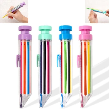 4 шт. Вращающиеся карандаши для карандашей для детей, цветные карандаши для дома