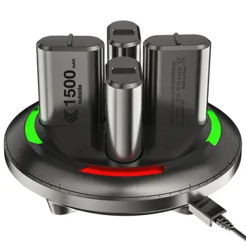 4X1500 мАч Отчетный аккумулятор для Xbox Series X S / Xbox One X S Беспроводной контроллер USB Зарядное устройство для Xbox One