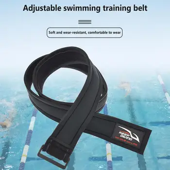 5 мм Неопреновый ремень Пояс сопротивления для тренировок по плаванию Регулируемый легкий износостойкий тренажерный ремень для плавательного бассейна для взрослых 1