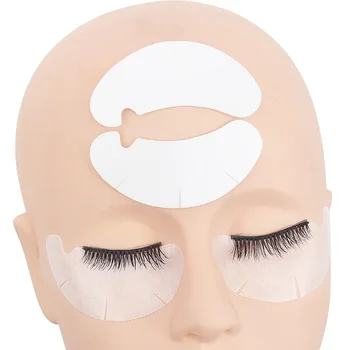 50 пар патчей для создания гидрогелевых подушечек для глаз Бумажные наклейки для наращивания ресниц Безворсовые подушечки под глазами Принадлежности для макияжа 3