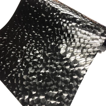 50 см * 200 / 300 см 3D пленка из углеродного волокна Виниловая наклейка Украшение интерьера кузова автомобиля Черный куб воды 3D Пленка из углеродного волокна
