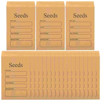 50 шт. Бумажные пакеты для семян Запечатывание конвертов с семенами Контейнер для семян Бумажные монеты Пакеты