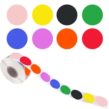 500 шт. Chroma Label Color Code Dot Labels Наклейки Клейкие герметизирующие наклейки для детей Симпатичные бумажные канцелярские товары