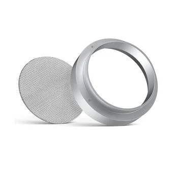 51 мм Кольцо дозирования кофе, Алюминиевое дозирующее кольцо для кофе с экраном для шайбы, Сито для эспрессо из нержавеющей стали для портафильтра