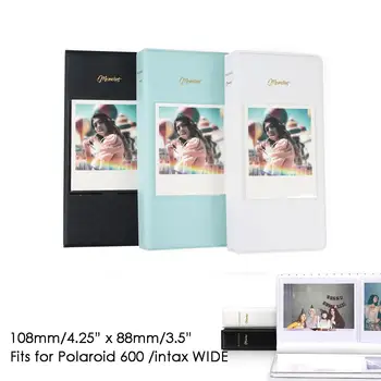 64 карманы для хранения альбома фотопленки для 600 пленки для Fujifilm Instax Wide 300 210 Альбом для хранения пленки