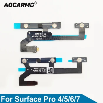 Aocarmo Для Surface Pro 4 Pro4 Для Surface Pro 5 6 7 Включение/выключение питания Кнопка увеличения/уменьшения громкости Запасные части гибкого кабеля