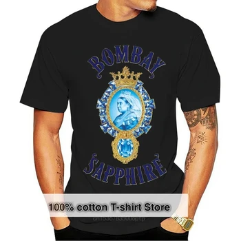 Bombay Sapphire Gin Drings Logo Футболка Мужская рубашка Серая белая S-XXL Confortable Футболка