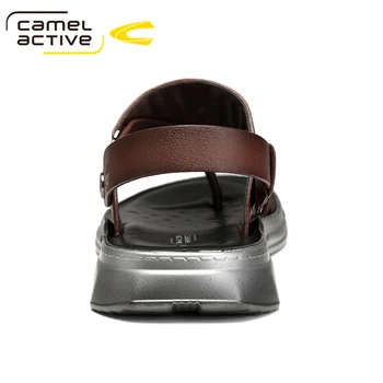 Camel Active Новые мужские сандалии из натуральной кожи Летние пляжные туфли Модные мужские повседневные кроссовки 2