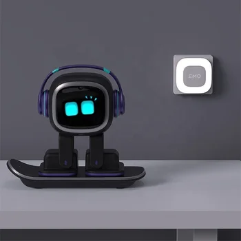 emo Робот Интеллектуальный эмоциональный интерактивный голос ai Настольные игрушки дети сопровождают домашнее животное векторный робот 4