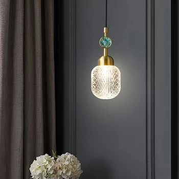 Fumi Современный подвесной светильник Висячий регулируемый золотой подвесной светильник для прикроватной гостиной кухонного острова с уникальным акрилом 0