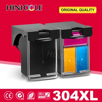 HINICOLE 304XL Для HP304 Перезаправляемый струйный картридж для HP 304 XL Deskjet 2620 All-in 3700 3720 3752 5000 5010 5030