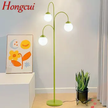 Hongcui Современный скандинавский торшер Круглый стеклянный креативный простой световой стоячий светодиодный декор для дома гостиная спальня