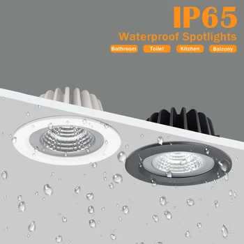 IP65 Водонепроницаемый светодиодный потолочный светильник для ванной комнаты 7 Вт Светодиодный потолочный потолочный светильник 12 Вт Точечный светодиодный светильник для домашнего освещения Кухонная панель 1
