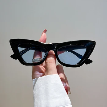 KAMMPT Винтажные солнцезащитные очки кошачий глаз для женщин Модные ретро конфеты цвет женские оттенки очки очки модный бренд UV400 Женские солнцезащитные очки