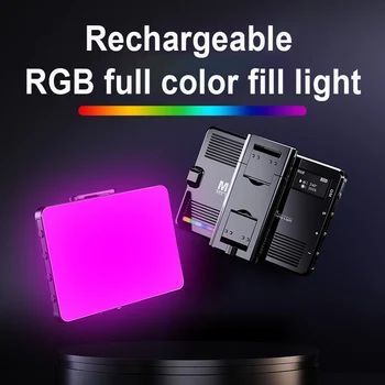 LED RGB Video Light Карманное заполнение камеры Освещение 3000-9000K Фотостудия Лампа Фотосъемка Фонари Для Youtube Tiktok Vlog Live