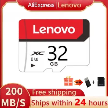Lenovo Class10 32 ГБ Micro TF SD-карта 128 ГБ 64 ГБ флэш-памяти SD/TF Карта памяти 128 ГБ A2 V30 Mini SD для игр Nintendo Switch