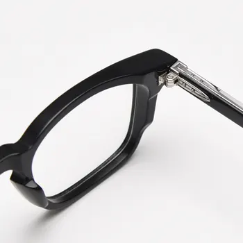 mimiyou Квадратная ацетатная оправа для очков ручной работы Мужская винтажная антисиняя оптическая оправа для женских очков UV400 Компьютерные очки 3