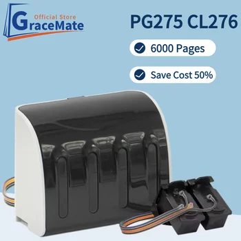 pg275 Cl276 Восстановленный сменный чернильный картридж Комплект чернильного бака Ciss PG275 CL276 для принтера Canon PIXMA TS3522 TS3520 TR4720