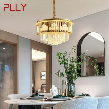 PLLY Золотая люстра Светильники Роскошный подвесной светильник Постмодернистский домашний светодиодный декоративный для гостиной