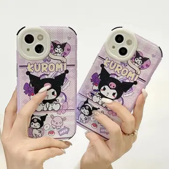 Sanrio Hello Kitty Kuromi My Melody Cinnamoroll IPhone 14plus Apple 11 подходит для чехла для мобильного телефона 12/13pro max