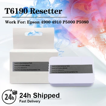 T6190 Ресеттер обслуживания для Epson Stylus 4900 4910 SureColor P5000 P5080 B300 B500 Сброс чипа бака T61900 Восстановитель
