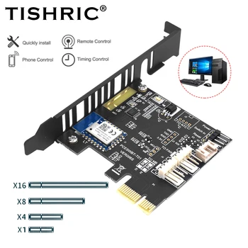 TISHRIC Tuya WIFI Кнопка сброса кнопки питания PCIE 1X 16X для Destop APP Переключатель дистанционного управления Поддержка карты Alexa Google Home
