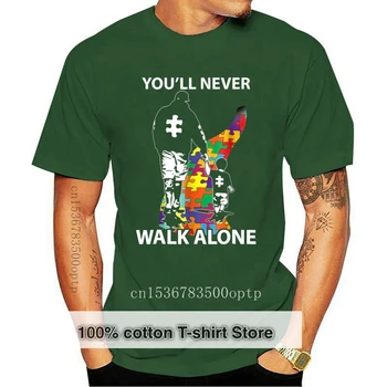 You'll Never Walk Alone Рубашка Пазла Кусочки Аутизм Новейшая 2019 Мужская Футболка Мода Мужская Одежда Бренд Футболка