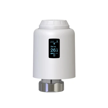 Zigbee 3.0 Tuya TRV Умный термостатический радиаторный клапан WIFI Программируемый контроллер температуры для Alexa Google Home Простой в использовании