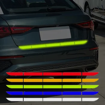 Автомобильная наклейка Светоотражающая предупреждающая защитная лента Светоотражающая наклейка для предупреждения о столкновении Светоотражающая наклейка для Audi A3 A4 B5 B6 A5 A6 C6 C5 A1 A7 A8
