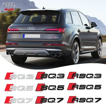Автомобильные аксессуары 3D хромированный багажник буква логотип эмблема наклейки для Audi RS Q3 Q5 Q7 SQ3 SQ5 SQ7 RSQ3 RSQ5 RSQ7 TT A4 A3 A6 C6 C7 Q2