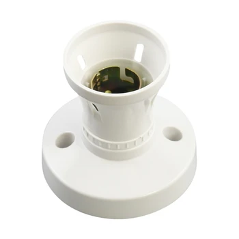 Белый потолочный держатель B22 Лампочка Преобразователь Адаптер Базовый фитинг Устойчивость к высоким температурам для ванных комнат 896B
