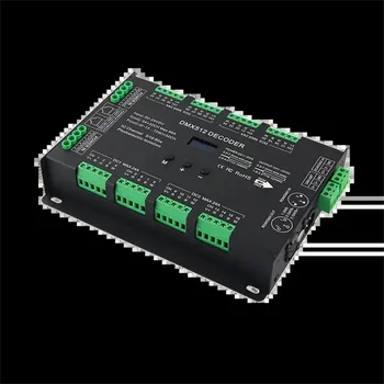 Бесплатная доставка 32 Канал 96A RGBW DMX 512 Светодиодный декодер Контроллер для DC5-24V RGBW RGB Светодиодная подсветка 8 бит/16 бит