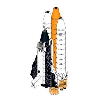 В наличии Креативные кирпичи Apollo Saturn Space Shuttle Совместимые 10231 строительные блоки Игрушки для детей День рождения Рождественские подарки