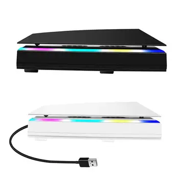 Вентилятор охлаждения игровой консоли Вентилятор кулера Улучшите игровой процесс с помощью портативных малошумных вентиляторов для PS5 со светодиодной RGB-подсветкой