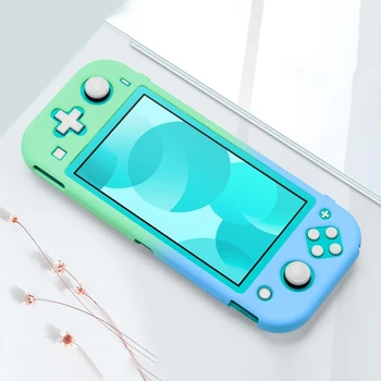 для Nintendo Switch Lite Защитный чехол Оболочка Красочный Симпатичный Жесткая задняя крышка Кожа Аксессуары для игровой консоли Синий-зеленый