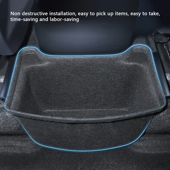  для Tesla Model Y 2021 Нижнее заднее сиденье Центральный ящик для хранения Органайзер для лотка Задний подлокотник Автомобильные аксессуары