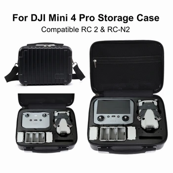 Для чемодана DJI Mini 4 Pro Черный серебристый чехол для переноски DJI Mini 4 Pro Плечевой чехол для хранения аксессуаров