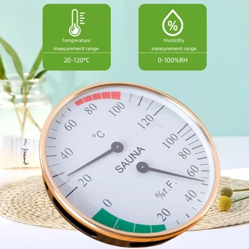 Домашний термометр Гигрометр для сауны Комната Инструмент для измерения Цифровой измеритель температуры и влажности, используемый в ванной комнате Sweat Streamroom 1
