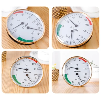 Домашний термометр Гигрометр для сауны Комната Инструмент для измерения Цифровой измеритель температуры и влажности, используемый в ванной комнате Sweat Streamroom 3
